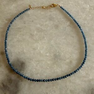 Blue Sapphire Beaded Necklace